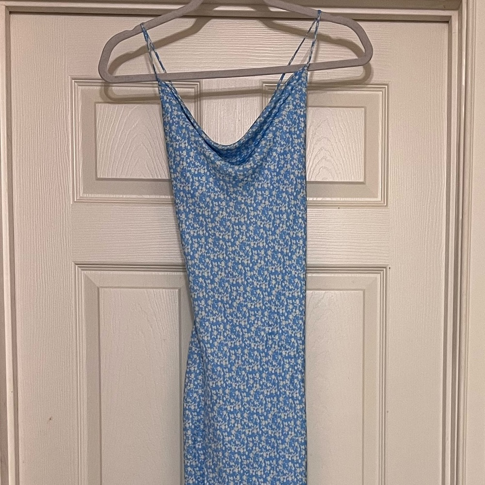 RESA Light Blue Floral Madison Slip Dress
